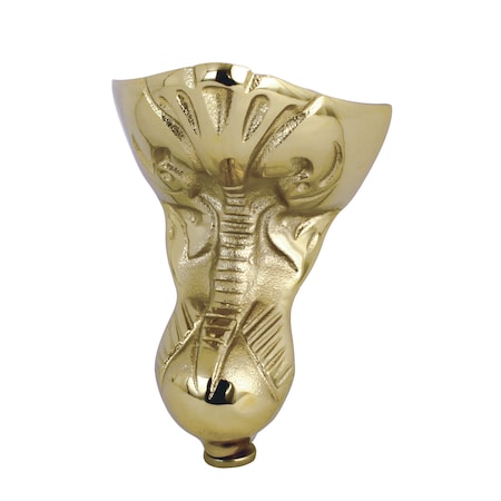 Aqua Eden NHVCTZT2 4 Pieces (Set) Tudor Tub Feet, Polished Brass NHVCTZT2